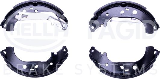 HELLA 8DB 355 003-051 - Комплект тормозных колодок, барабанные autospares.lv