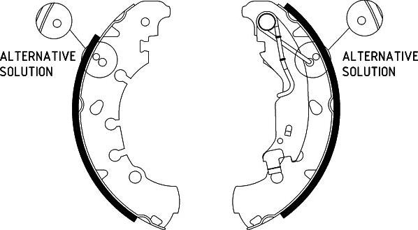 HELLA 8DB 355 002-961 - Комплект тормозных колодок, барабанные autospares.lv