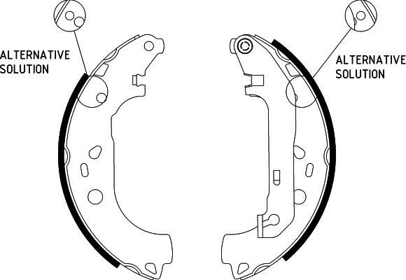 HELLA 8DB 355 002-921 - Комплект тормозных колодок, барабанные autospares.lv