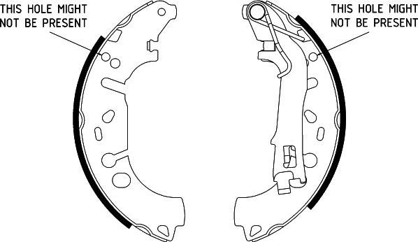 HELLA 8DB 355 002-971 - Комплект тормозных колодок, барабанные autospares.lv