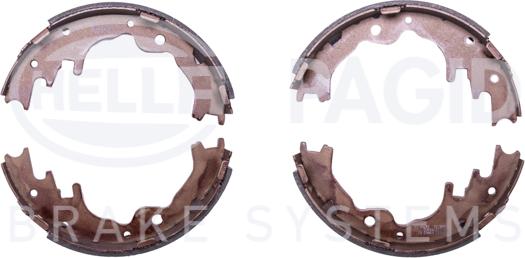 HELLA 8DB 355 002-441 - Комплект тормозных колодок, барабанные autospares.lv