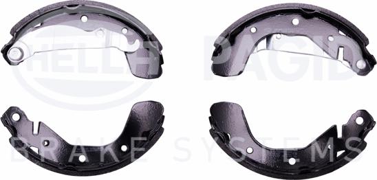 HELLA 8DB 355 002-461 - Комплект тормозных колодок, барабанные autospares.lv