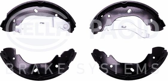 HELLA 8DB 355 002-511 - Комплект тормозных колодок, барабанные autospares.lv