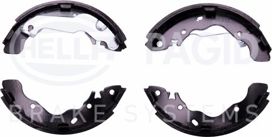 HELLA 8DB 355 002-531 - Комплект тормозных колодок, барабанные autospares.lv