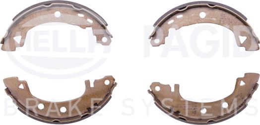 HELLA 8DB 355 002-061 - Комплект тормозных колодок, барабанные autospares.lv