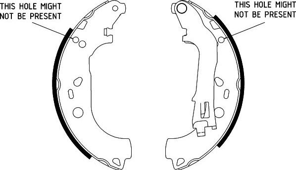 HELLA 8DB 355 002-781 - Комплект тормозных колодок, барабанные autospares.lv