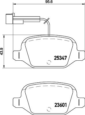 HELLA 8DB 355 031-571 - Тормозные колодки, дисковые, комплект autospares.lv