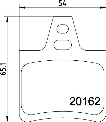 HELLA 8DB 355 019-011 - Тормозные колодки, дисковые, комплект autospares.lv