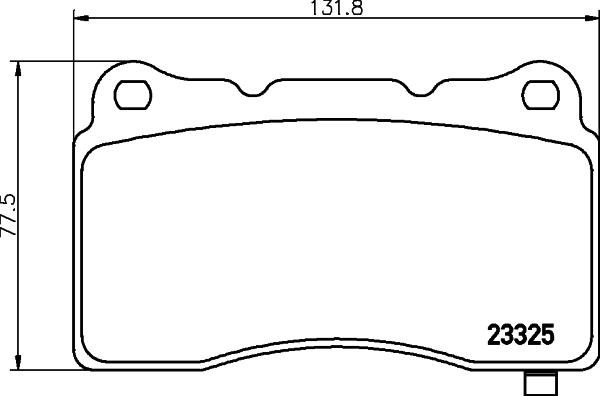 Dodge 682328020AA - Тормозные колодки, дисковые, комплект autospares.lv