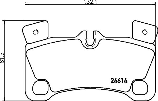 HELLA 8DB 355 014-631 - Тормозные колодки, дисковые, комплект autospares.lv