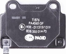 HELLA 8DB 355 014-701 - Тормозные колодки, дисковые, комплект autospares.lv