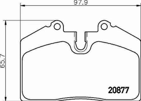 HELLA 8DB 355 016-301 - Тормозные колодки, дисковые, комплект autospares.lv