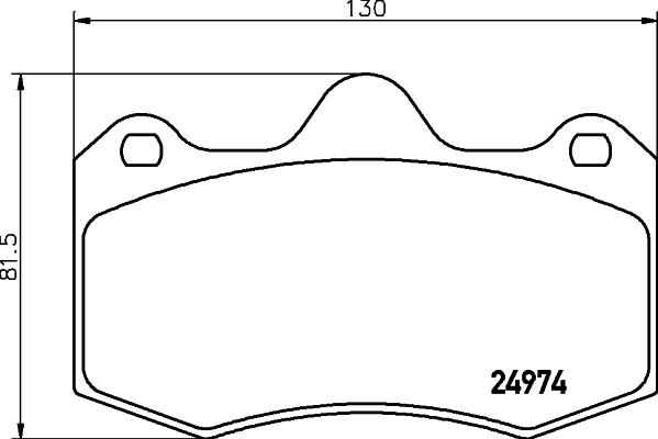 HELLA 8DB 355 015-111 - Тормозные колодки, дисковые, комплект autospares.lv