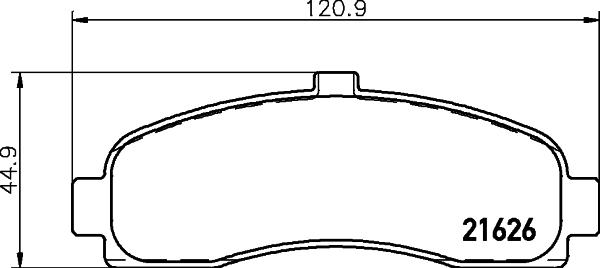 HELLA 8DB 355 016-501 - Тормозные колодки, дисковые, комплект autospares.lv