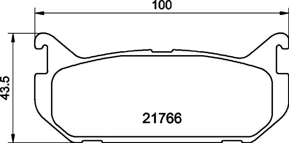 HELLA 8DB 355 016-711 - Тормозные колодки, дисковые, комплект autospares.lv