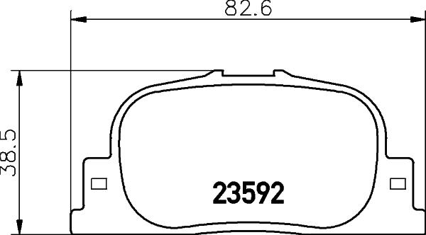 HELLA 8DB 355 010-001 - Тормозные колодки, дисковые, комплект autospares.lv