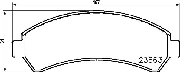 HELLA 8DB 355 011-911 - Тормозные колодки, дисковые, комплект autospares.lv