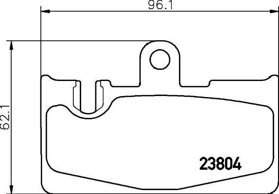 HELLA 8DB 355 011-661 - Тормозные колодки, дисковые, комплект autospares.lv