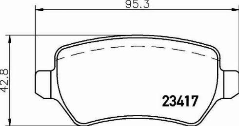 HELLA 8DB 355 011-361 - Тормозные колодки, дисковые, комплект autospares.lv