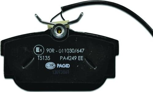 HELLA 8DB 355 018-571 - Тормозные колодки, дисковые, комплект autospares.lv