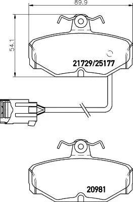 Quinton Hazell 0205.12 - Тормозные колодки, дисковые, комплект autospares.lv