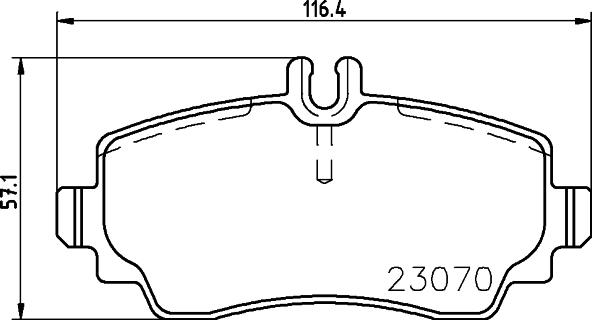 HELLA 8DB 355 018-881 - Тормозные колодки, дисковые, комплект autospares.lv