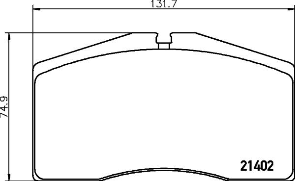 HELLA 8DB 355 018-301 - Тормозные колодки, дисковые, комплект autospares.lv