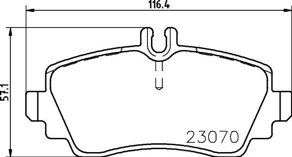 HELLA 8DB 355 018-311 - Тормозные колодки, дисковые, комплект autospares.lv