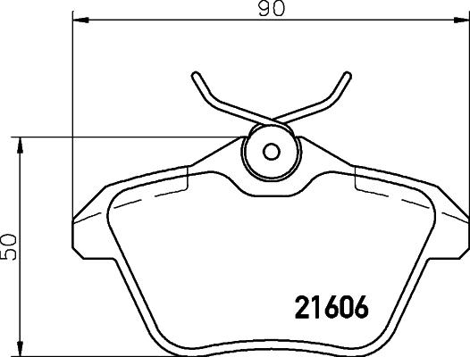 HELLA 8DB 355 018-291 - Тормозные колодки, дисковые, комплект autospares.lv