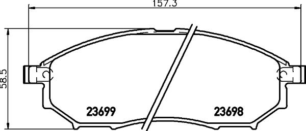 Starline BD S730P - Тормозные колодки, дисковые, комплект autospares.lv