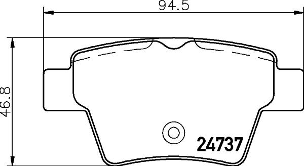 HELLA 8DB 355 013-851 - Тормозные колодки, дисковые, комплект autospares.lv