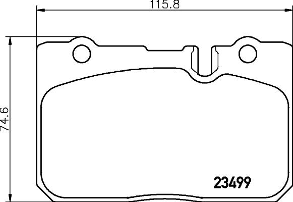 HELLA 8DB 355 013-231 - Тормозные колодки, дисковые, комплект autospares.lv