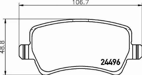 HELLA 8DB 355 012-941 - Тормозные колодки, дисковые, комплект autospares.lv