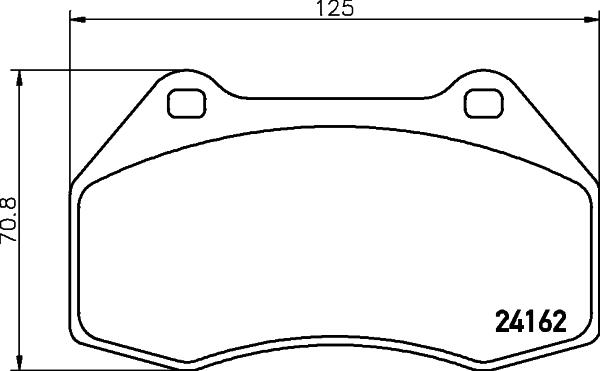 HELLA 8DB 355 012-151 - Тормозные колодки, дисковые, комплект autospares.lv