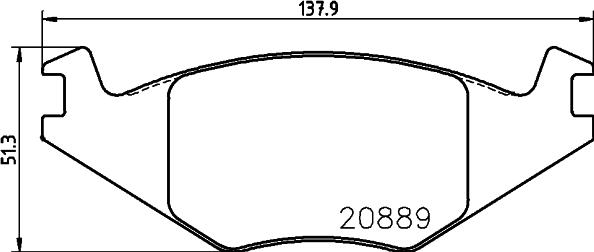 HELLA 8DB 355 017-491 - Тормозные колодки, дисковые, комплект autospares.lv
