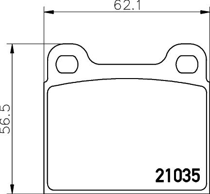 HELLA 8DB 355 017-441 - Тормозные колодки, дисковые, комплект autospares.lv