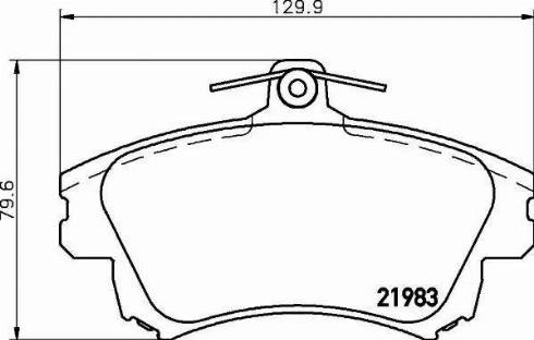 HELLA 8DB 355 017-041 - Тормозные колодки, дисковые, комплект autospares.lv