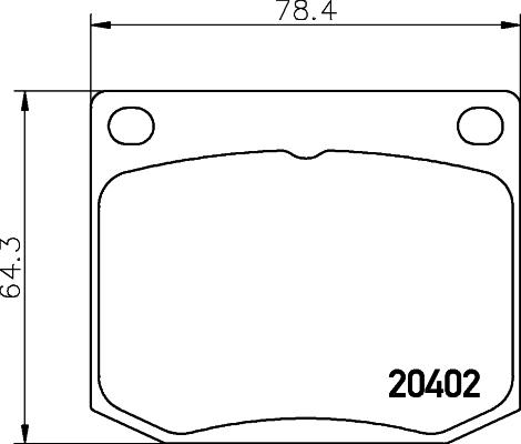 HELLA 8DB 355 017-381 - Тормозные колодки, дисковые, комплект autospares.lv