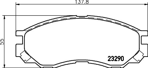 HELLA 8DB 355 017-271 - Тормозные колодки, дисковые, комплект autospares.lv