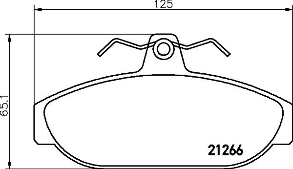 HELLA 8DB 355 017-721 - Тормозные колодки, дисковые, комплект autospares.lv