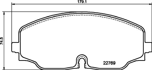 HELLA 8DB 355 039-941 - Тормозные колодки, дисковые, комплект autospares.lv