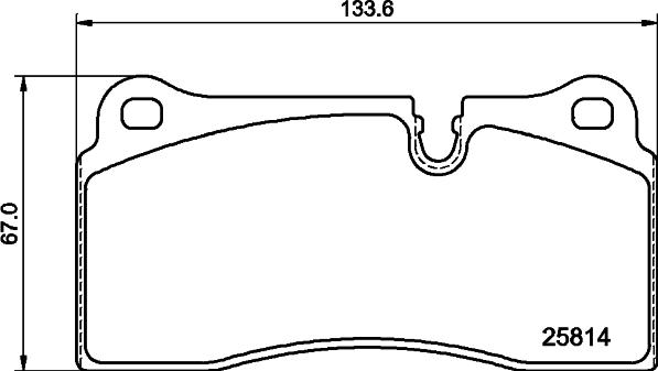 HELLA 8DB 355 039-951 - Тормозные колодки, дисковые, комплект autospares.lv