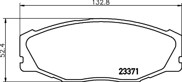 HELLA 8DB 355 039-601 - Тормозные колодки, дисковые, комплект autospares.lv