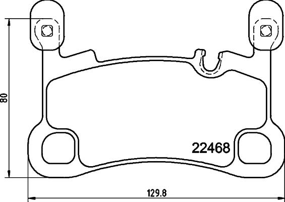 HELLA 8DB 355 039-111 - Тормозные колодки, дисковые, комплект autospares.lv