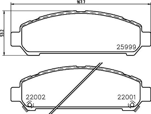 HELLA 8DB 355 036-941 - Тормозные колодки, дисковые, комплект autospares.lv