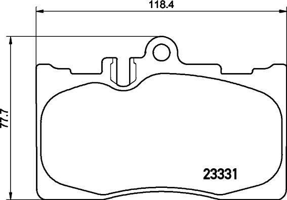 HELLA 8DB 355 036-831 - Тормозные колодки, дисковые, комплект autospares.lv