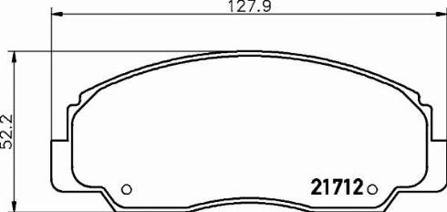 HELLA 8DB 355 036-781 - Тормозные колодки, дисковые, комплект autospares.lv