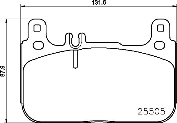 HELLA 8DB 355 031-871 - Тормозные колодки, дисковые, комплект autospares.lv