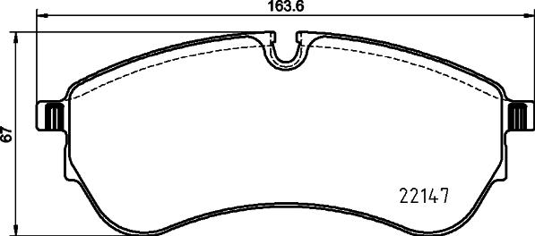 HELLA 8DB 355 032-921 - Тормозные колодки, дисковые, комплект autospares.lv