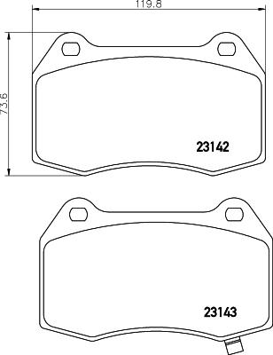 BOSCH 986494310 - Тормозные колодки, дисковые, комплект autospares.lv